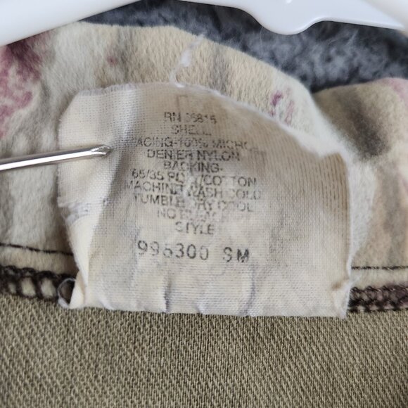 VTG 90's Mossy Oak Camo Hunting Shirt Shacket Men's Large Snap Front USA Made - Picture 7 of 11